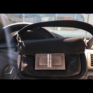 CHANEL shoulder small brown purse authentic